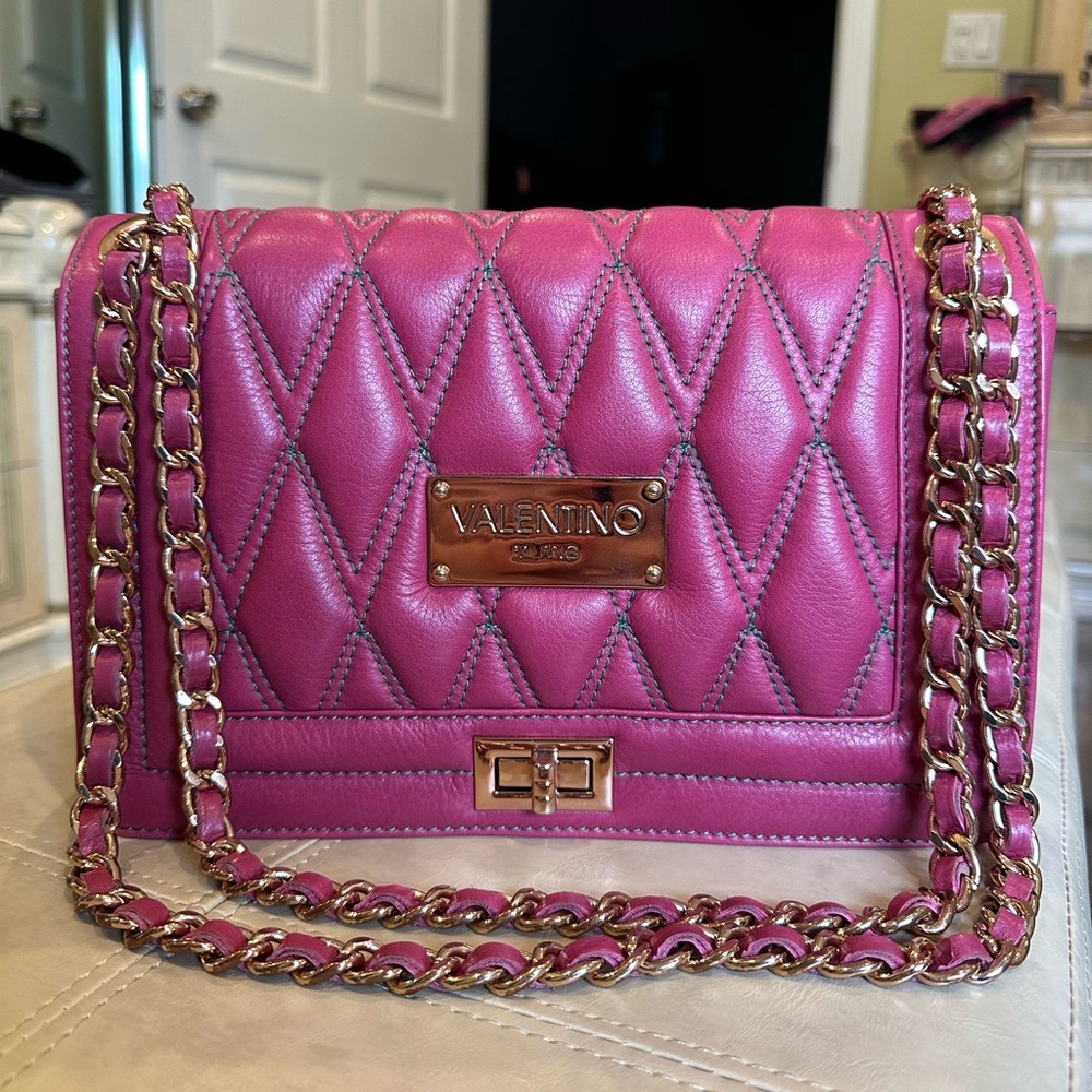 Valentino Alice Quilted Leather Shoulder Bag